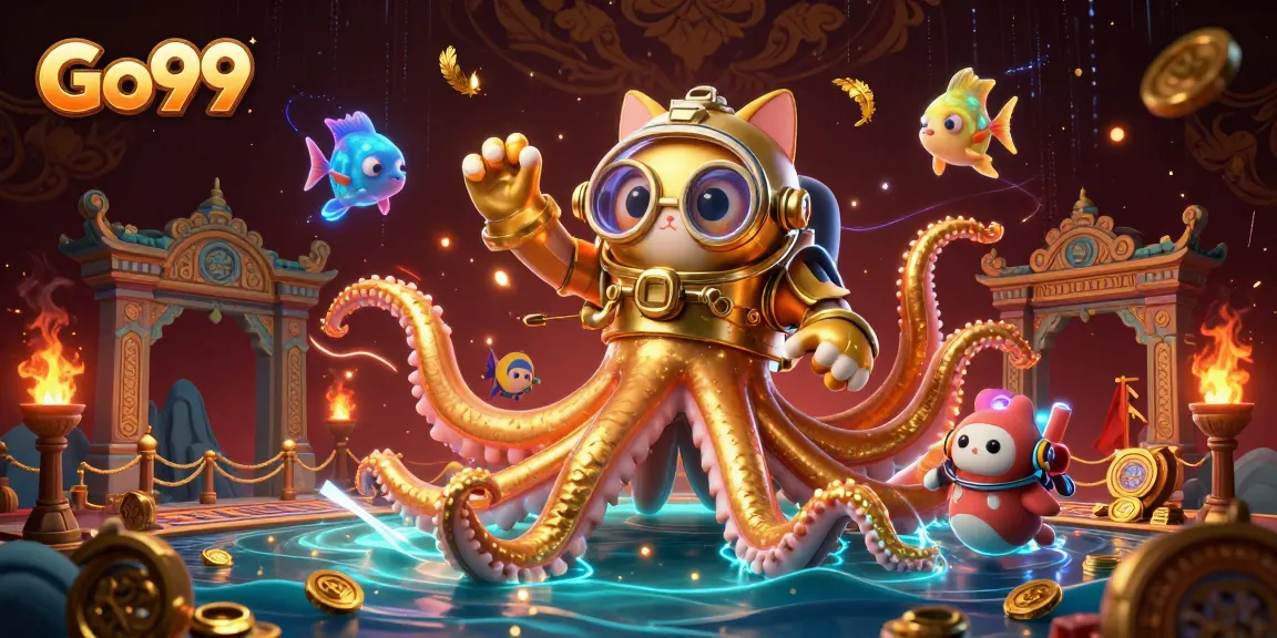 Engage with Go99's immersive online casino games featuring dynamic scenes and rich golden treasures.