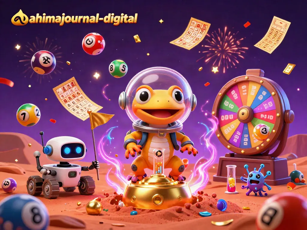 Engage with ahimajournal-digital's interactive gaming scene featuring Martian gecko and exciting casino elements.