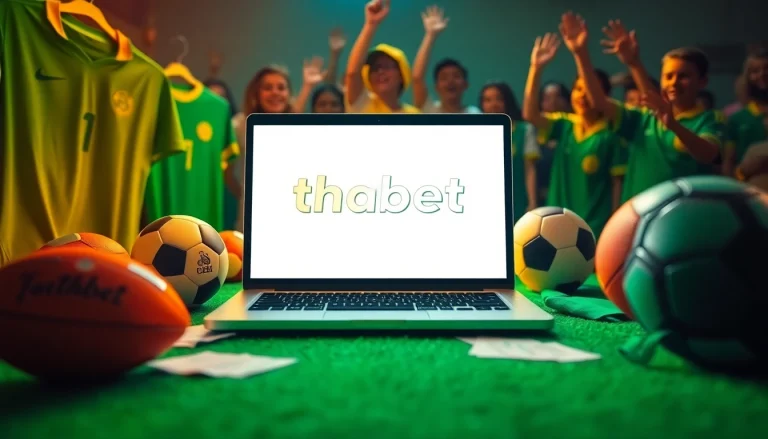 Explore the thabet link with an engaging sports betting scene showcasing excitement and technology.