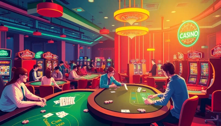 Dazzling online casino atmosphere showcasing the thrill of gambling and games at https://talkprep.org/.