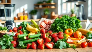 Discover healthy food choices with a colorful assortment of fresh fruits and vegetables.