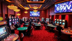 Experience the thrill of winning at the casino as players celebrate bonuses—link vào 69VN adds to the excitement!