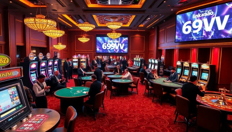 Experience the thrill of winning at the casino as players celebrate bonuses—link vào 69VN adds to the excitement!