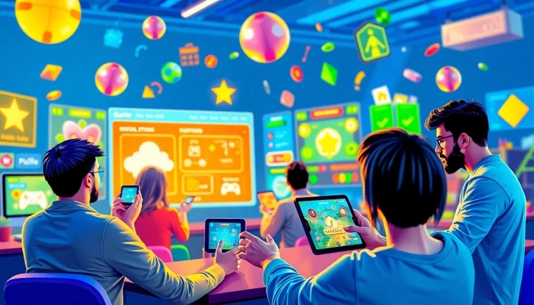 Engaging gamification solution enhancing user experience in online gaming with vibrant visuals and interactive elements.