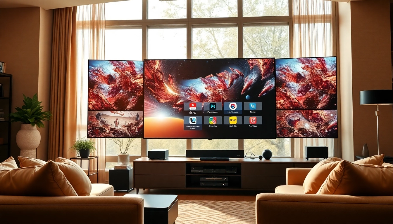 Explore features of iron iptv on a modern television setup with vibrant visuals.