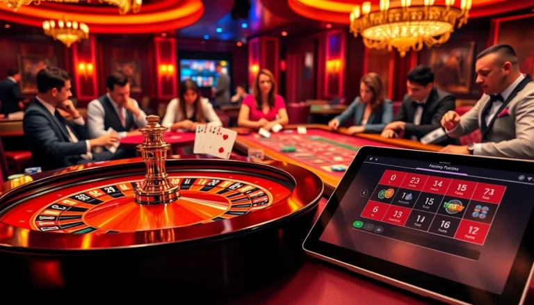 Engage in thrilling poker action at https://king88b.us.com/ with stylish chips and a roulette table.