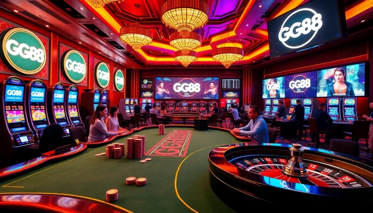 Join the excitement at GG88 with vibrant slot machines and engaging poker gameplay.