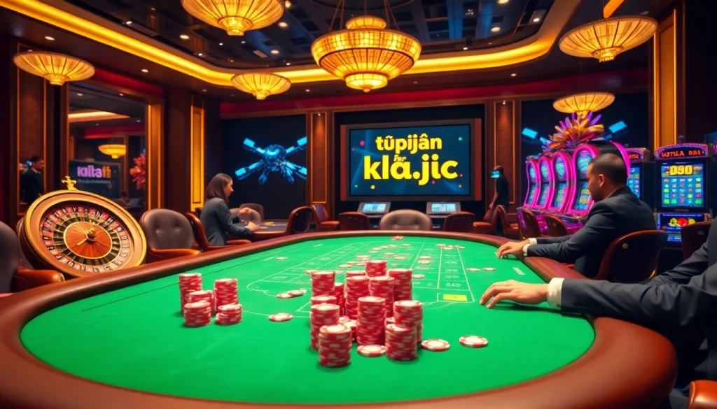 KJC group offers an enticing poker scene with players strategizing while playing high-stakes games.