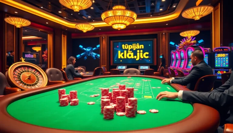 KJC group offers an enticing poker scene with players strategizing while playing high-stakes games.