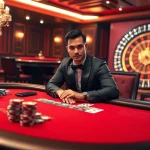 Experience the excitement of MK8 at a luxurious poker table in this vibrant casino scene.