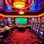 Players engaging with premium online gaming at https://88vv.com.de/ in a vibrant casino atmosphere.