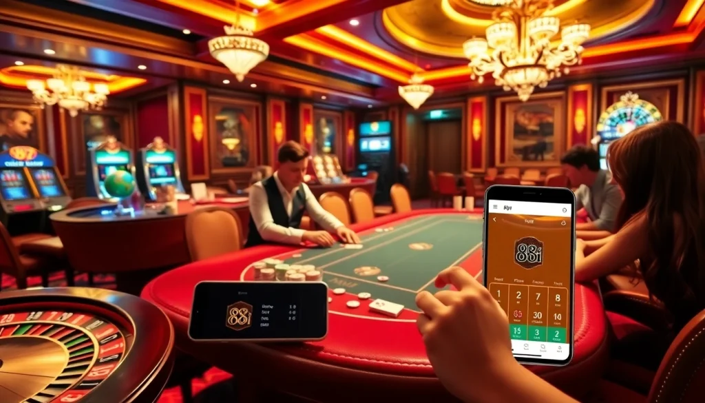 Experience the thrill of betting at 88i casino with vibrant gaming tables and online options.
