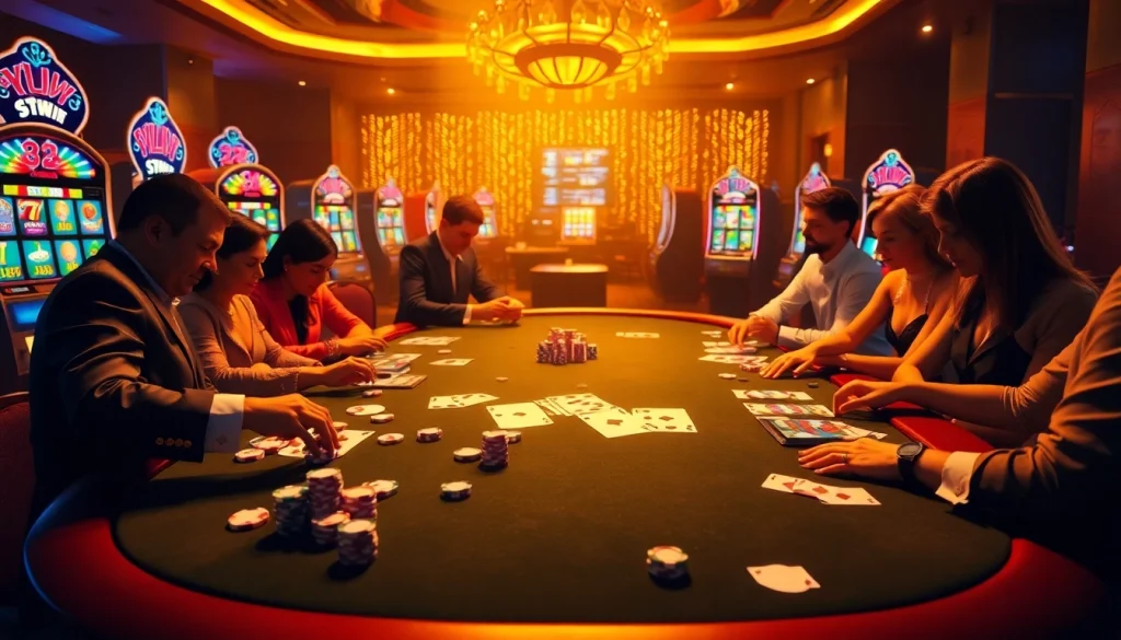 Engage in thrilling casino action at 13win.com with vibrant cards and colorful poker chips.