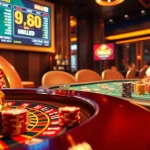 Experience thrilling gameplay at MK8 with vibrant casino tables, poker chips, and an engaging atmosphere.