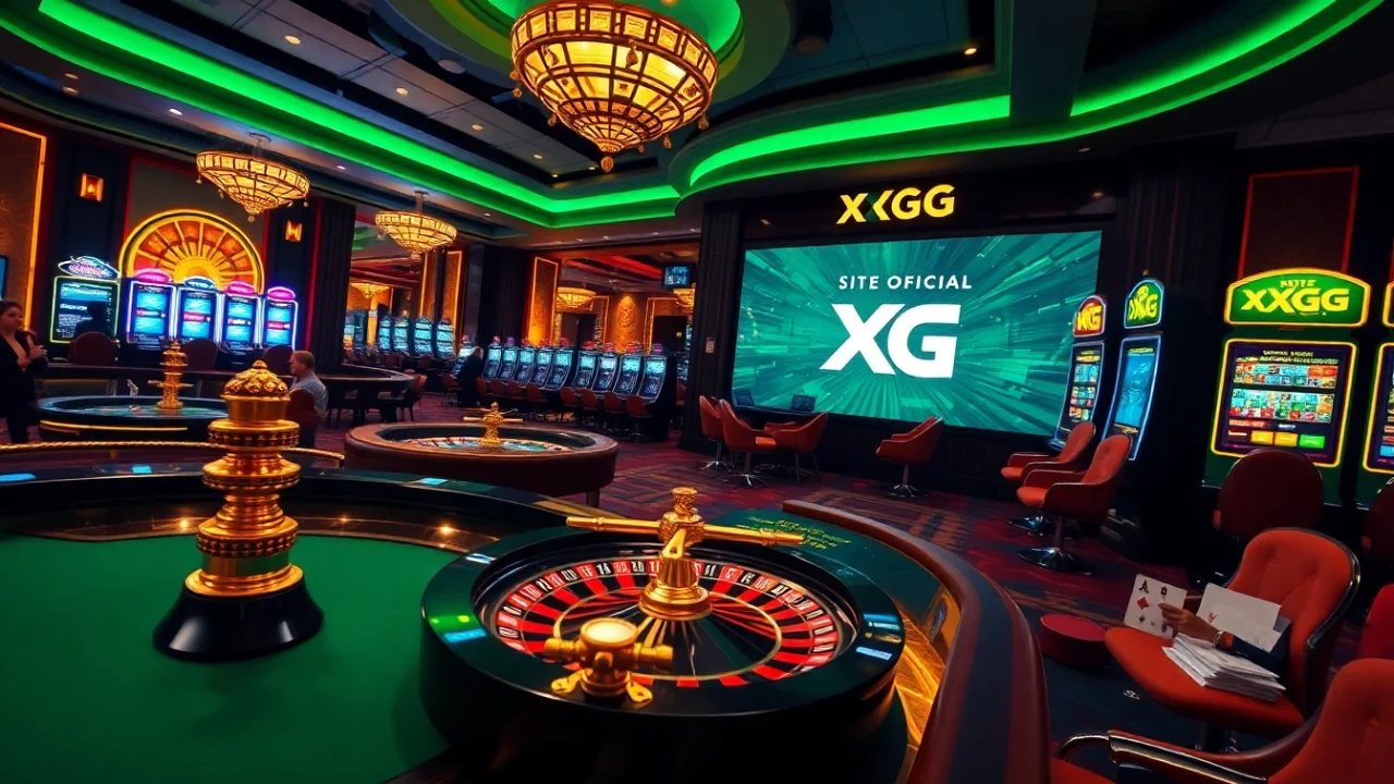 Experience the thrill of gaming on the Site Oficial XXGG with a luxurious casino environment.