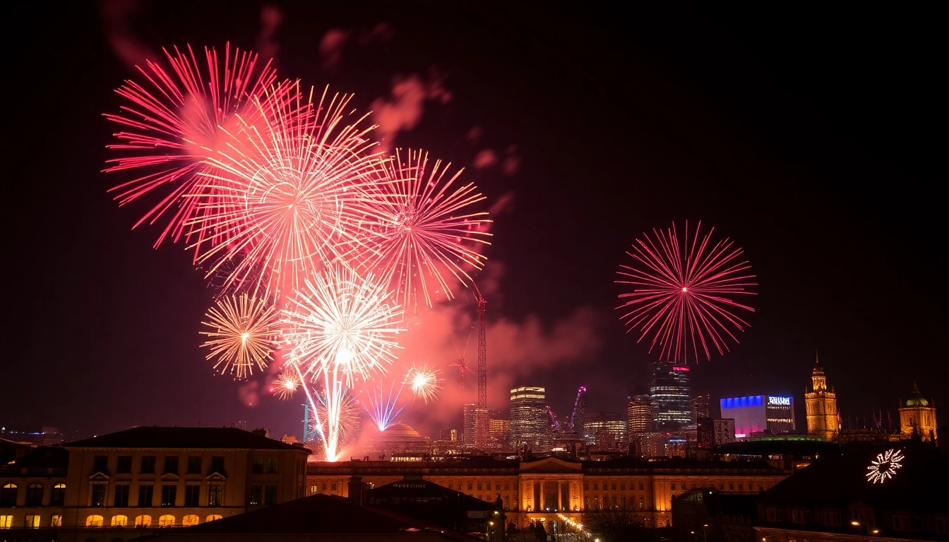 Buy fireworks Manchester with a stunning display over the city's skyline.